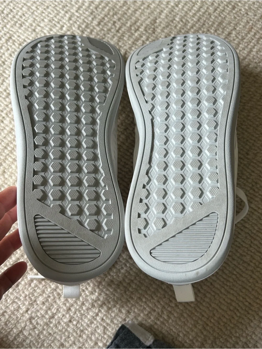 WHITIN White Athletic Sneakers with Light Gray Accents